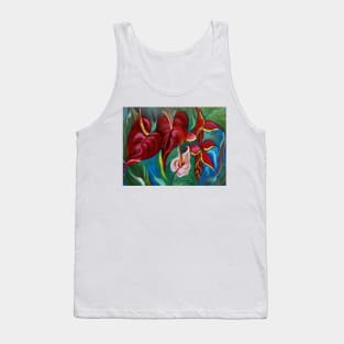 Anthurium and Heliconia Tank Top